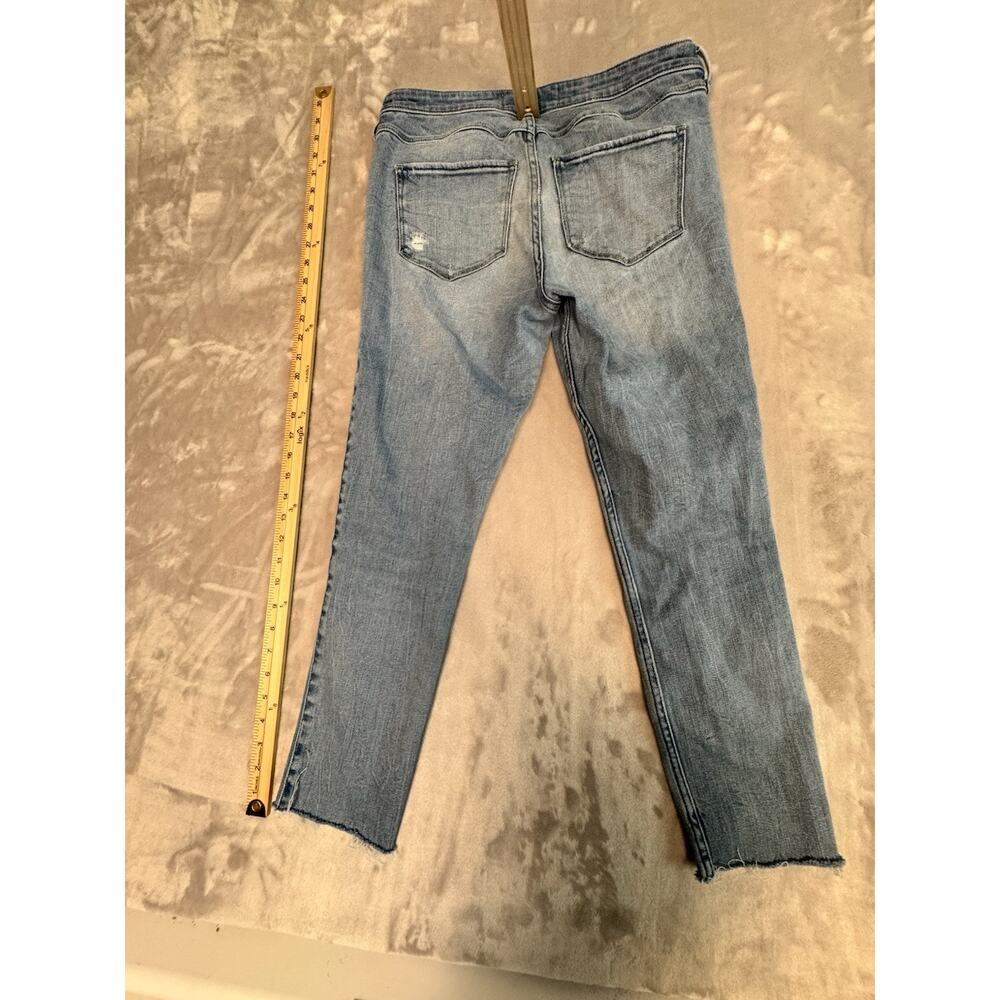 Cutest Embroidered Denim Jeans Womens Sz Super Skinny 12R W31x29L